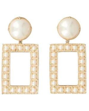 Roger Vivier Belle Vivier Earrings - White