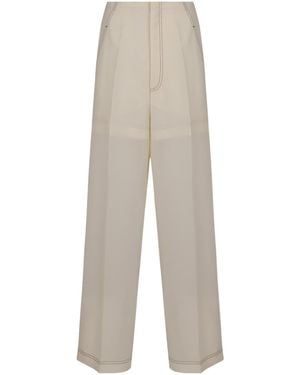 Philosophy Di Lorenzo Serafini Stitching Wide Trousers - White