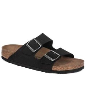 Birkenstock Arizona Wire Buckle Slip-On Sandals - Black