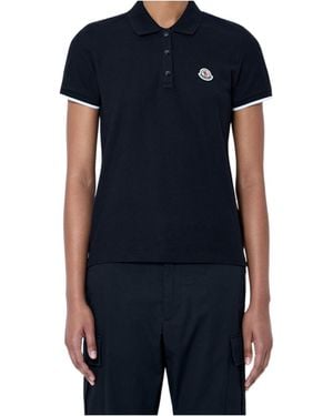 Moncler Short-Sleeved Polo Shirt - Black
