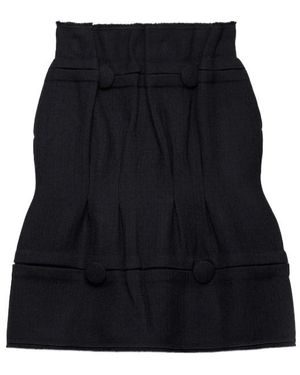 Prada Chevron Midi Skirt - Black