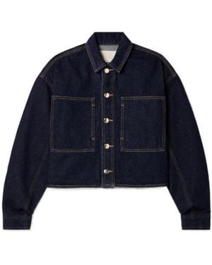 Ulla Johnson Bobbi Cropped Denim Jacket - Blue