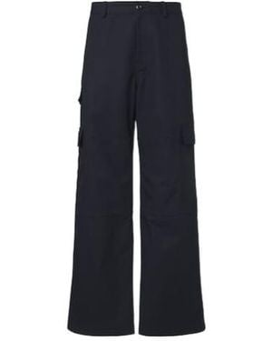 Balenciaga Cotton Cargo Trousers - Blue