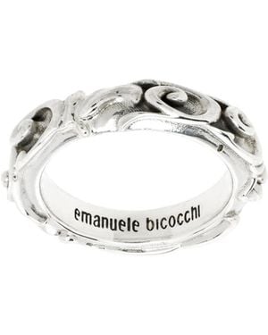 Emanuele Bicocchi Arabesque Band Ring - Metallic