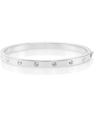 Kate Spade Stone Hinged Bangle - White