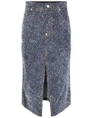 Stella McCartney Slit Skirt - Blue