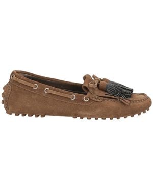 Brunello Cucinelli Suede Moccasins - Brown