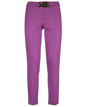 Moschino Logo Casual Pants - Purple
