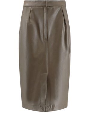 Stella McCartney Slim-Fit Midi Skirt - Brown
