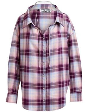 Essentiel Antwerp Plaid Shirt - Purple