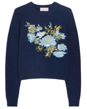 iBlues Floral-Embroidered Sweater - Blue