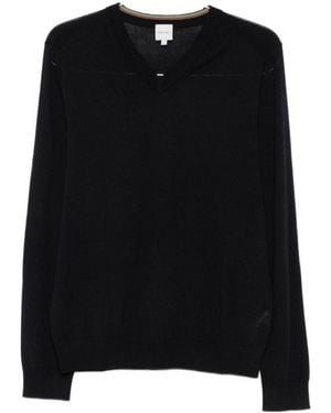 Paul Smith V-Neck Long-Sleeve Sweater - Black