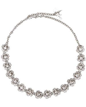Roger Vivier Bouquet Multiflowers Necklace - Metallic