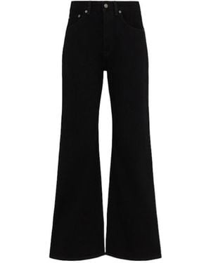 Acne Studios 5-Pocket Flared Organic Cotton Jeans - Black