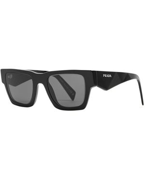Prada Square-Frame Sunglasses - White