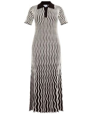 Bottega Veneta Two-Toned Midi Dress - White