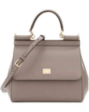 Dolce & Gabbana Sicily Small Tote Bag - Gray