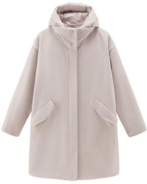 Woolrich Hooded Mid-Length Parka - Gray