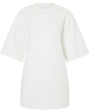 Wardrobe NYC Soft Cotton Tshirt Dress - White