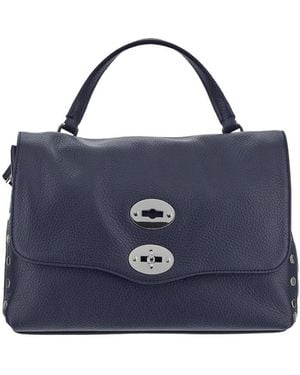 Zanellato Postina Twist-Lock Top Handle Bag - Blue