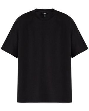 Theory Crew-Neck Cotton T-Shirt - Black