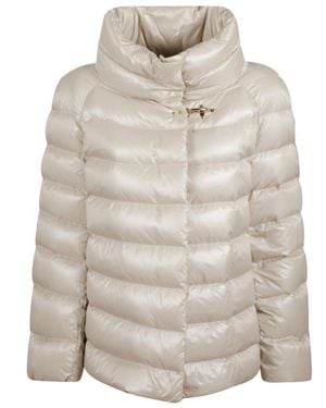 Fay Quilted Puffer Jacket - Grey
