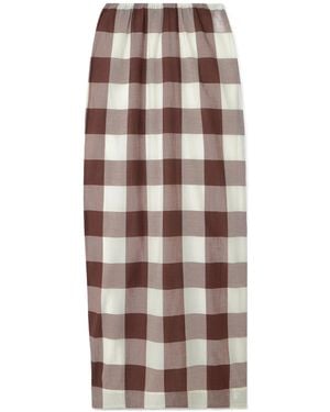 Posse Mira Gingham Cotton-Voile Maxi Skirt - Multicolor