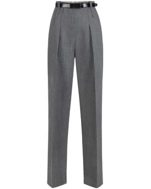 Elisabetta Franchi Pleated Tailored Pants - Gray