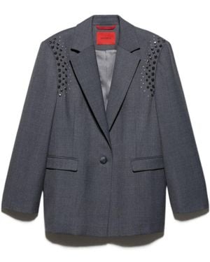 MAX&Co. Long-Sleeved Suit Jacket - Blue