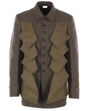 Comme des Garçons Homme Plus Buttoned Jacket - Green