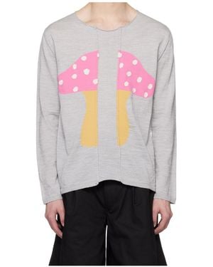 Comme des Garçons Shirt X Brett Westfall Long-Sleeved Sweater - White