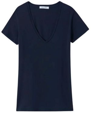 Nili Lotan Short-Sleeved T-Shirt - Blue