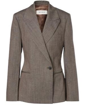 Rohe Wool-Blend Blazer - Brown