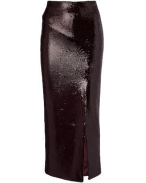 Roland Mouret Sequined Midi Skirt - Brown