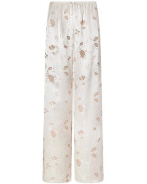 Doen Soft Floral Trousers - White
