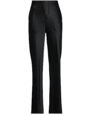 Maison Margiela Solid Satin Trousers - Black