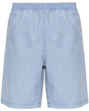 American Vintage Elasticated-Waistband Shorts - Blue