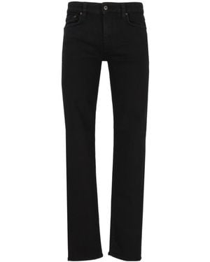 Emporio Armani Logo-Plaque Jeans - Black