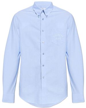Givenchy Logo-Embroidered Shirt - Blue