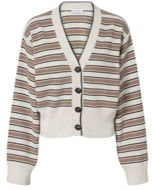 Brunello Cucinelli Long-Sleeved Knitted Cardigan - Multicolor