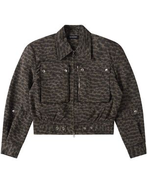Kiko Kostadinov Two-Way Zipper Casual Jacket - Grey