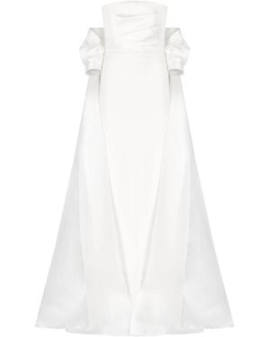 Solace London London Strapless Maxi Dress - White
