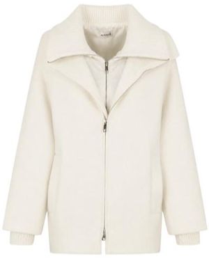 P.A.R.O.S.H. Long-Sleeve Zip-Up Jacket - White