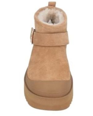 Tory Burch Fleece-Lined Ankle Boots - Natural