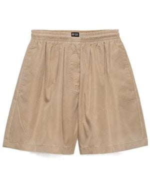 Prada Washed Re-Nylon Shorts - Natural