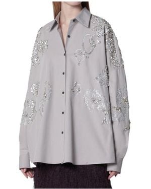 Dries Van Noten Long-Sleeved Shirt - Grey