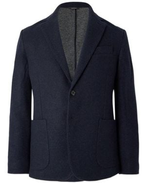 Loro Piana Long-Sleeved Suit Jacket - Blue