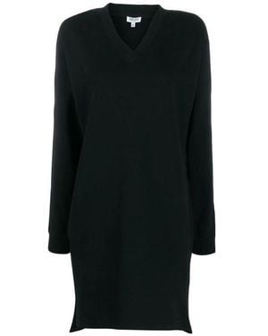 KENZO A Shiny Logo Dress - Black