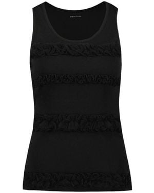 Simone Rocha Ruffled Tank Top - Black