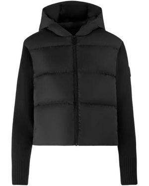 Canada Goose Hooded Zip-Up Jacket - Black